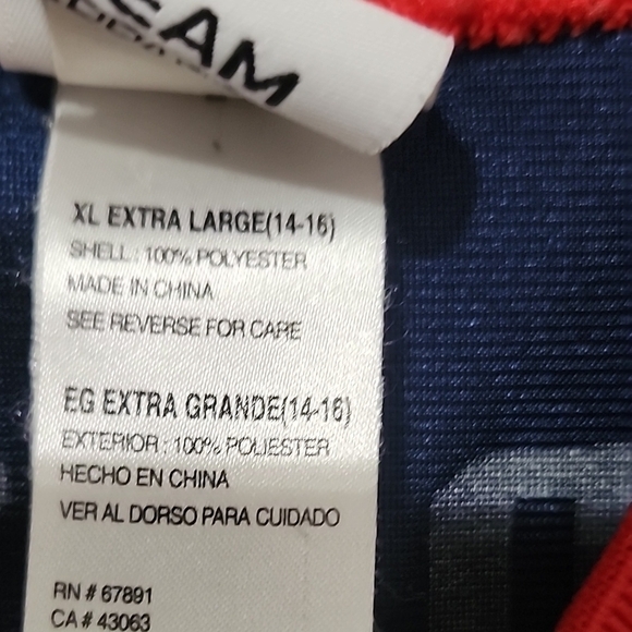 NFL Jersey Team Apparel New England Patriots Tom Brady Youth XL #12 HAS FLAWS - Picture 5 of 11